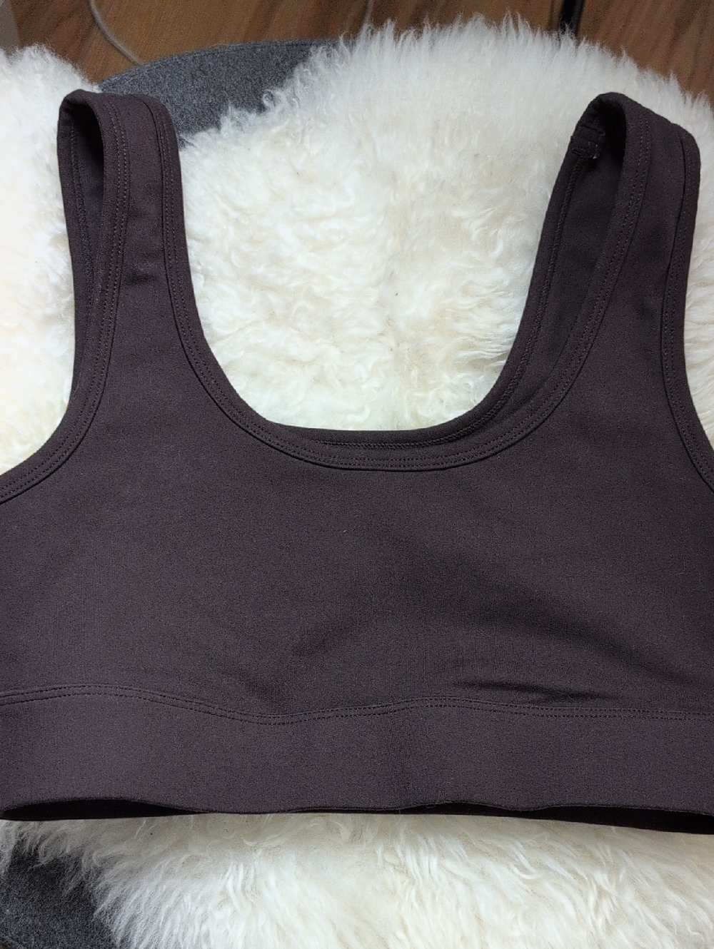 AZUFIT  BROWN ATHLETIC TOP SIZE SMALL